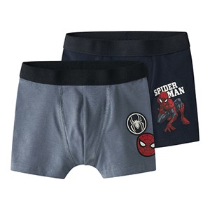 Name It - Ovile Spiderman 2P Boxer Mar, Navy Blazer/Flint Stone