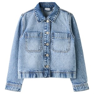 Name It - Lisa OS Dnm Rhinestone Jacket 1133-AC D, Light Blue Denim
