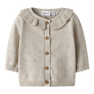 Name It - Diame Knit Cardigan LS, Peyote Melange