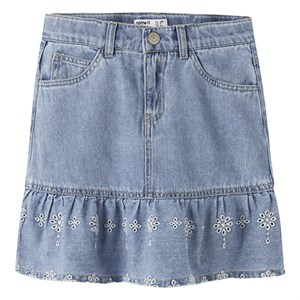 Name It - NKF HALLIE DNM ANGLAISE SKIRT 1026-OV H, Light Blue Denim