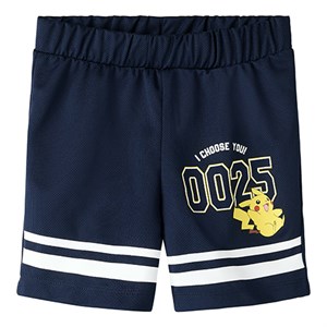 Name It - Mic Pokemon Long Poly Shorts Sky, Navy Blazer