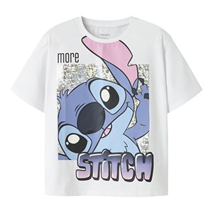 Name It - Fora Stitch Nreg Top Noos WDI SS, Bright White