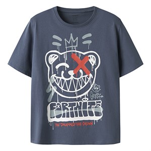 Name It - Frans Fortnite Nreg Top BFU Noos SS, Vintage Indigo