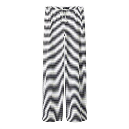 LMTD - Seher LW Wide Pants, Navy Blazer/White