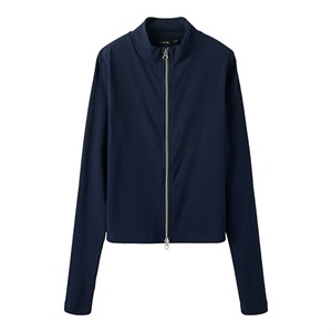 LMTD - Hinaja Short Zip Cardigan, Navy Blazer