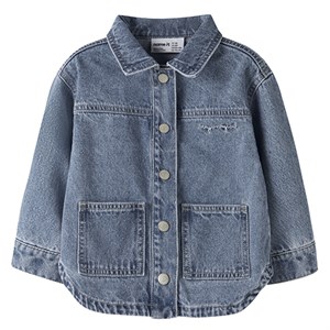 name it - NMF LUNA UNICORN GLITTER DNM JACKET 4577-IM L , Medium Blue Denim 