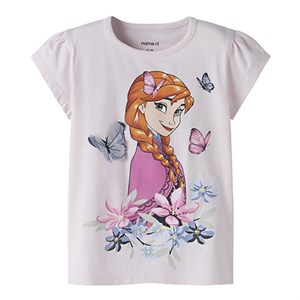Name It - NMF MERI FROZEN SS TOP WDI, Cradle Pink