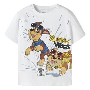 Name It - NMM MACAS PAW SS NREG TOP CPLG, Bright White