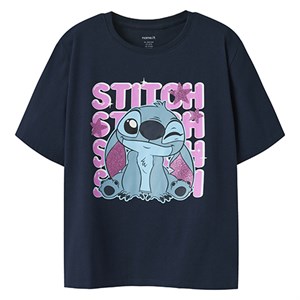 Name it - NKF DYMIR STITCH SS NREG T-SHIRT NOOS WDI, Navy Blazer