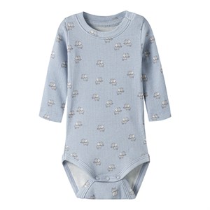 Name It - NBM Hobit LS Body, Blue Fog AOP Elephant