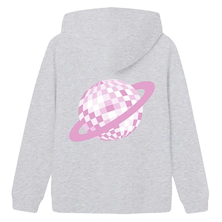 LMTD - Fanek BRU Sweatshirt W. Hood, Light Grey Melange