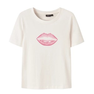 LMTD - NLF HIPS SS SHORT S TOP - W Pink A Boo, White Alyssum
