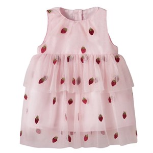 Name It - NBF JULIANNA TULLE SPENCER, Cradle Pink Emb Strawberries