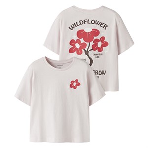 Name It - NMF KATRINA SS NREG TOP PB, Raindrops On Roses (red)