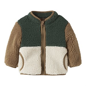 Name It - NBM MACEY TEDDY JACKET BLOCK, Jungle Green