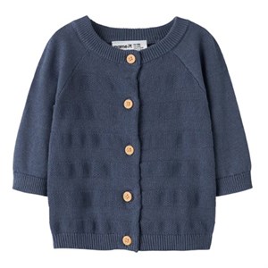 Name It - NBM KOP LS KNIT CARD, Vintage Indigo