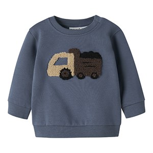 Name It - NBM KLIPS LS SWEAT UNB, Vintage Indigo