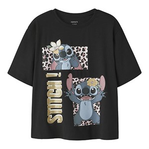 Name it - NKF JYNA STITCH SS NREG T-SHIRT NOOS WDI, Black