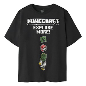Name It - NKM JULIO MINECRAFT SS NREG TOP BFU, Black