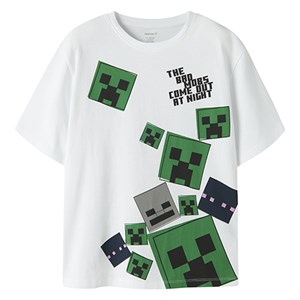 Name It - NKM JULIO MINECRAFT SS NREG TOP BFU, Bright White