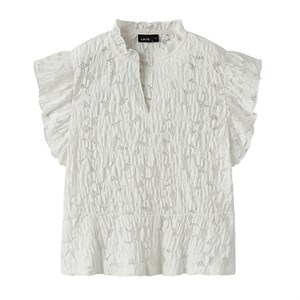 LMTD - NLF LACE SHORT CAPSL. SHIRT, White Alyssum