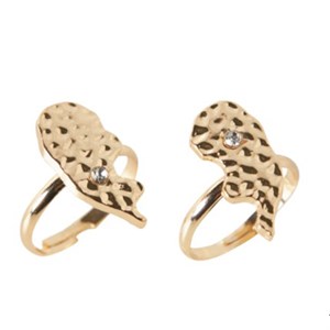 LMTD - NKF LFRIENDS 2P BFF RING, Gold Colour