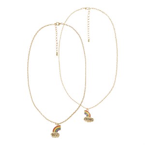 Name It - NMF LFRIENDS 2P NECKLACE, Gold Colour