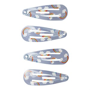 Name It -  NMF LRAINBOW 4P HAIRCLIP, Subdued Blue