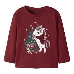 Name It - NMF REPOLER LS NREG TOP, Red Dahlia