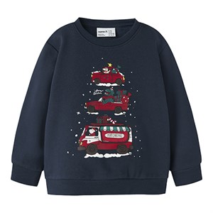 Name It - NMM RANE LS NREG SWEAT BRU, Navy Blazer
