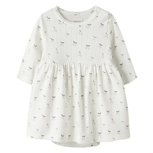 Name It - NBF FICHERRY LS BODYDRESS, Cloud Dancer