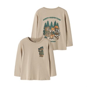 Name It - NMM VELIX LS NREG T-SHIRT BEAR, Sesame