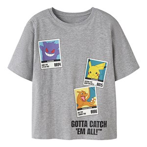 Name It - NKM SEBAST POKEMON SS NREG TOP SKY, Grey Melange
