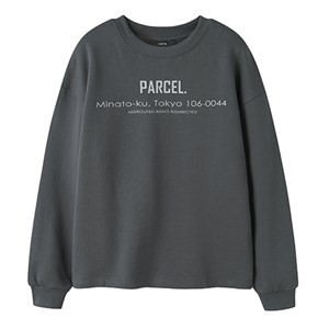 LMTD - NLM NARCEL BRU LS LOOSE SWEAT, Dark Shadow
