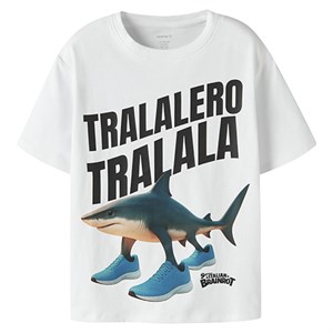 Name It - NKM ARMI ITALIAN BRAINROT SS NREG TOP, Bright White