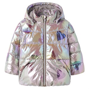 Name It - NMF MOLINA PUFFER JACKET SHINY AOP HEARTS, Fungi