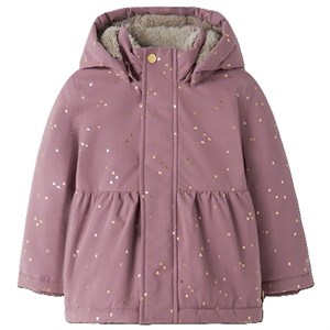 Name It - NMF SNOW05 JACKET FOIL HEARTS, Wistful Mauve