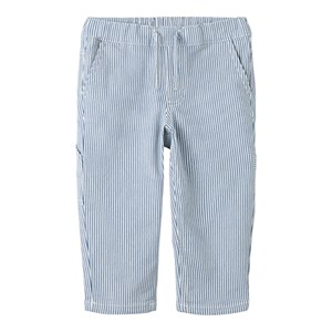 Name It - NMM NOLA TAP STRIPE PANTS CARP 2299-YF, White Stripes/Moonlight Blue