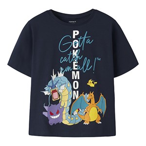 Name It - NKM NIALL POKEMON SS NREG TOP SKY, Navy Blazer