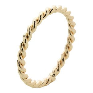 LMTD -  NLF PETIT BRAIDED RING, Gold Colour