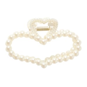 Name It - NKF ROBERTA HAIRCLAW, Bright White Heart 