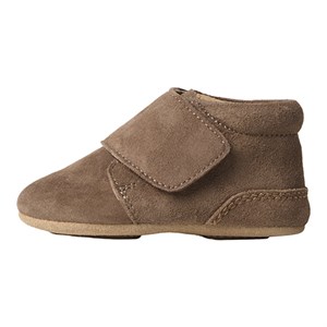 Name it - NBN RENE BABY SHOE IN SUEDE W/VELCRO, Shaved Choclate