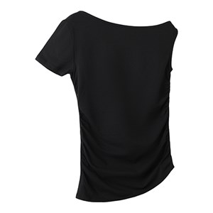 LMTD - NLF BENEDICTE SS WIDE NECK TOP, Black