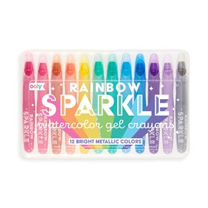 OOLY - Rainbow Sparkle Watercolor Gel Crayons, 12 stk
