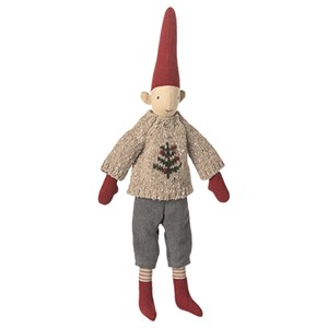 Maileg - Nisse Str. 2, Dreng Med Strikket Sweater