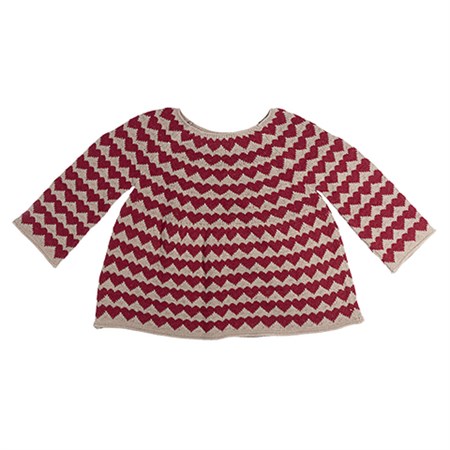 Maileg - Strikket Sweater, Str. 3 - 4 År, Hjerter