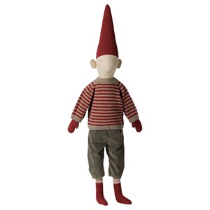 Maileg - FORUDBESTILLING Pixy Nisse, Str. 5 - Dreng - Stribet strikket sweater