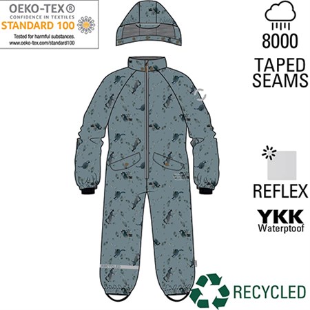 Mikk-Line - PU Flyverdragt / Snowsuit Recycled, Lead