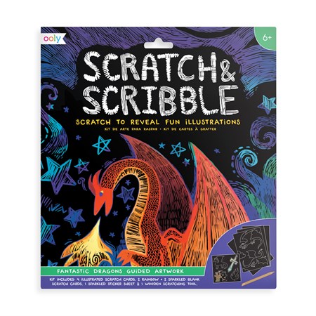 OOLY - Scratch & Scribble - Fantastic Dragons