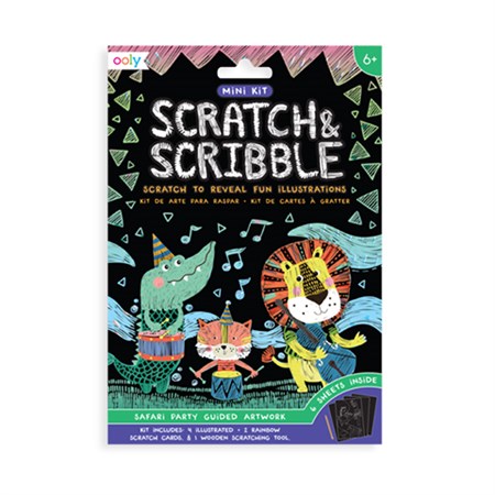 OOLY - Scratch & Scribble Mini, Safary Party